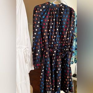 Maggy London polka dot belted dress